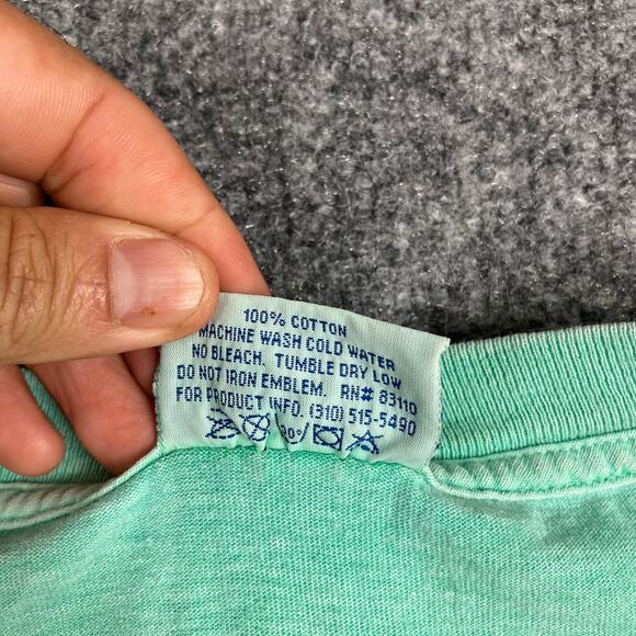 Ocean Front T-Shirt Mens Size XL Aqua Green Charleston Beach Graphic - Picture 4 of 10